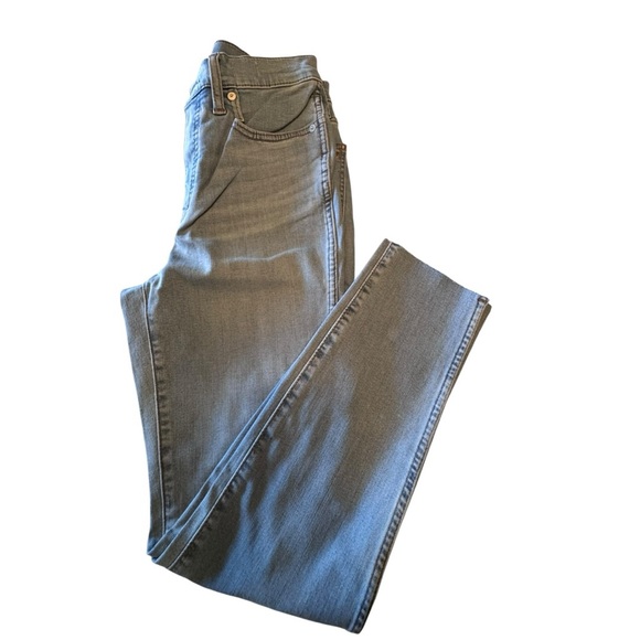 Madewell 10” High-Rise Skinny Crop Jeans W27 Raw Hem Magic Pockets NWT - Picture 6 of 11